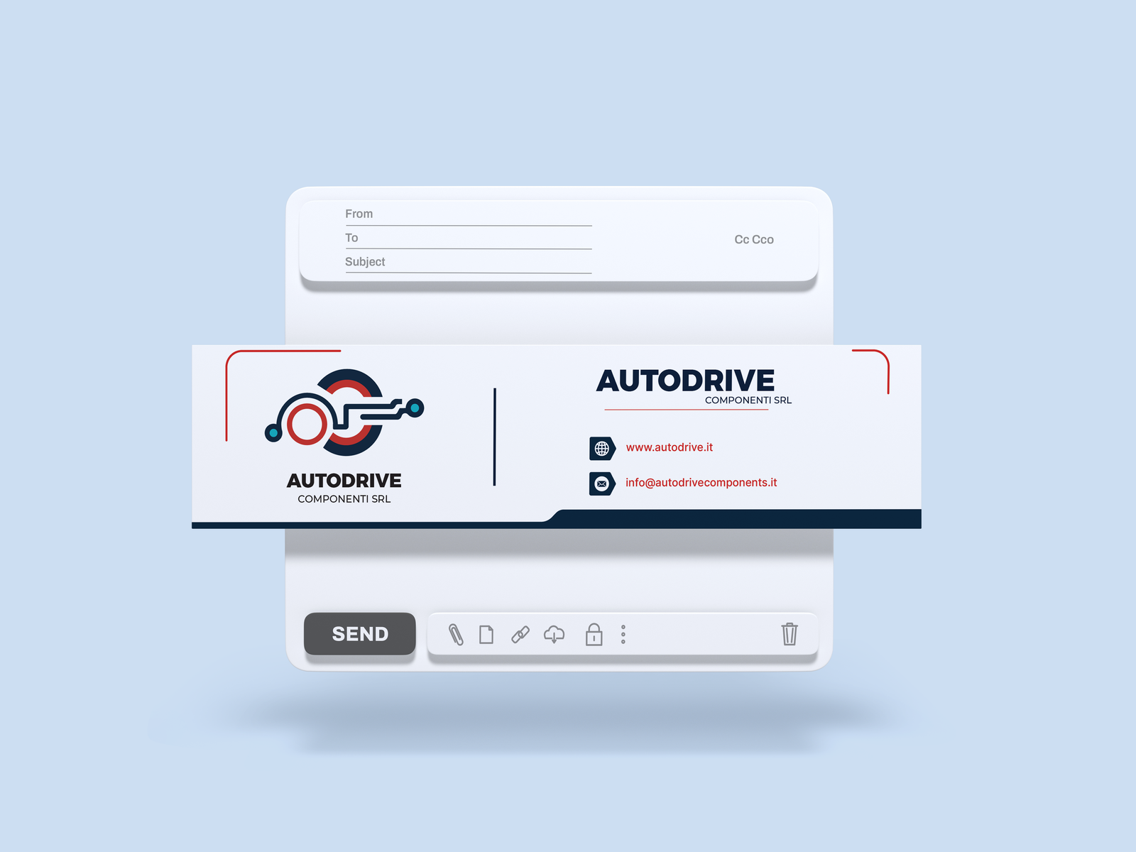 Autodrive Componenti — Email Mockup